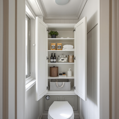 Cok-amacli-banyo-dolabi1 Küçük Banyolar İçin 10 Akıllı Dekorasyon Fikri (Alanı 2 Kat Büyük Gösterin)