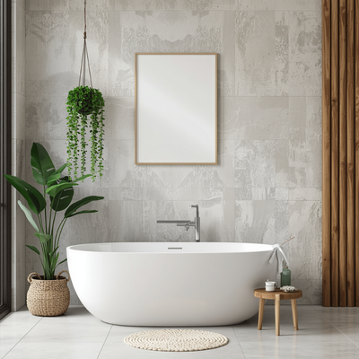 dogal-banyo-dekorasyonu-ahsap-tas-spa-tarzi 2026 Banyo Dekorasyon Trendleri: Modern, Minimal ve Fonksiyonel Tasarımlar