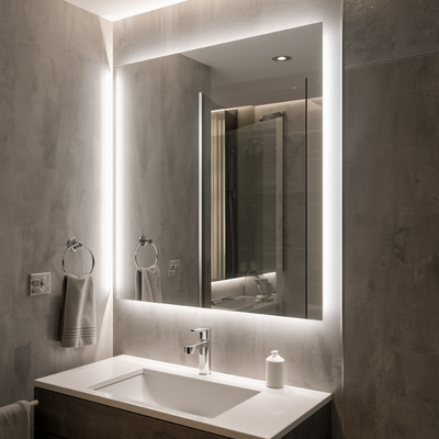 led-ayna-banyo-aydinlatma-modern-dekorasyon1 2026 Banyo Dekorasyon Trendleri: Modern, Minimal ve Fonksiyonel Tasarımlar