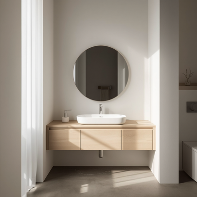 minimalist-banyo-dekorasyonu-2026-acik-renk-sade-tasarim1 2026 Banyo Dekorasyon Trendleri: Modern, Minimal ve Fonksiyonel Tasarımlar