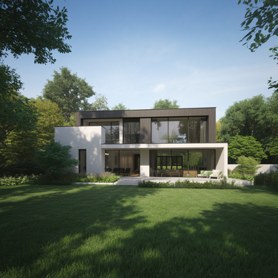 Modern-mustakil-evin-fotogercekci-3D-dis-cephe-renderi Ev Projesi Çizdirirken Nelere Dikkat Edilmeli? 18 Önemli Nokta